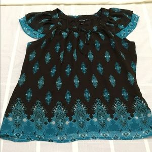 flowy boho blouse Sz S but can fit M also